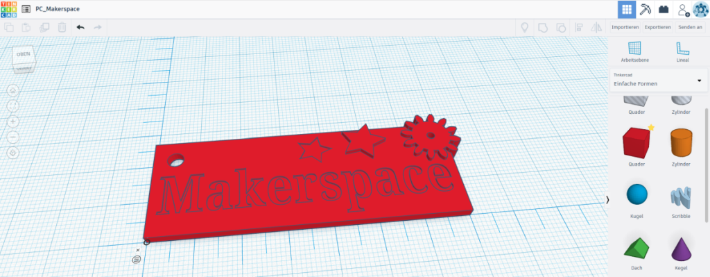 Tinkercad Schüsselanhänger